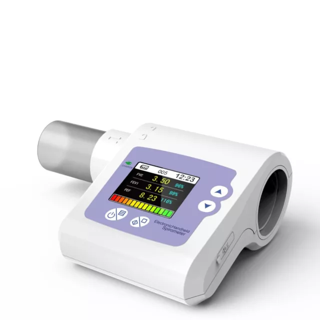 CONTEC Spirometer SP10 Handheld Lung Vital Signs FEV FVC Peak Flow Meter, PC SW 2