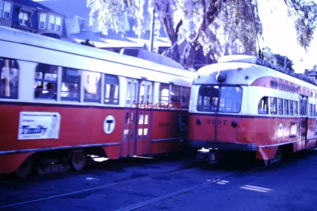 Original 1971 MTA PCC Trolley Huntington Ave Boston Slide 6005