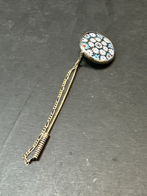 Pendentif d'artiste ancien en Bronze avec inclusion de résine
