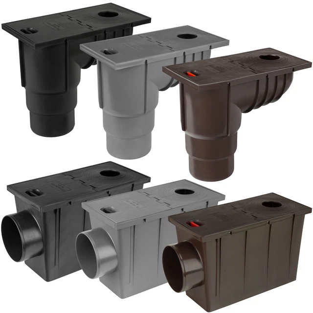 Millto Regensinkkasten 110/125 Mm - Praktischer Regenwasserablauf Für Dachrinnen Mit Sieb