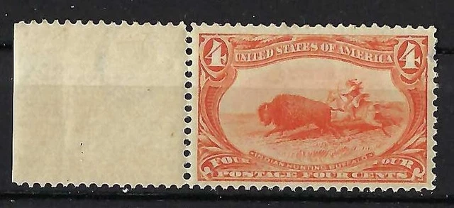 MNH #287 "Very Fine" 4¢ 1898 Trans-Mississippi Expo "Indian Hunting Buffalo" MNH #287 "Very Fine" 4¢ 1898 Trans-Mississippi Expo "Indian Hunting Buffalo"