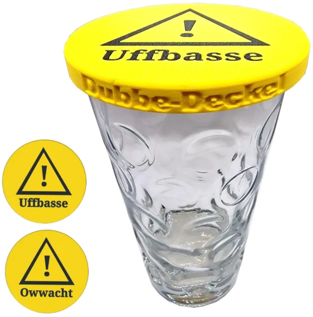 Dubbe-Deckel (Uffbasse) / Dubbe Schorle Abdeckung Glas Pfalz Deckel