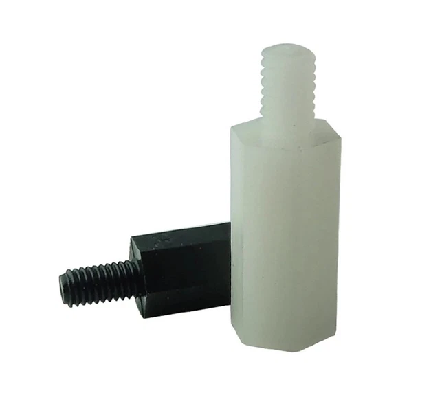 M2-M4 Nylon Spacer Male to Female Plastic Hex Standoff Studs For PCB Motherboard