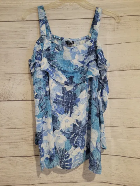 NYDJ womens cold shoulder blue tops Size XS, new with tag