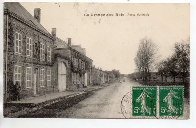 LA GRANGE AUX BOIS - L' ARGONNE - Marne - CPA 51 - la route nationale