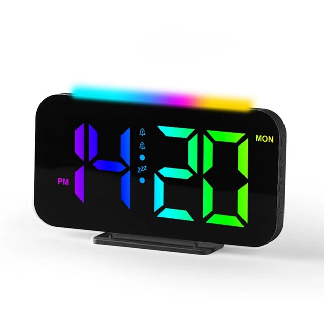 ELEGANTE E RGB Nixie Tube Orologio con ABS Acrilico Acciaio Inox