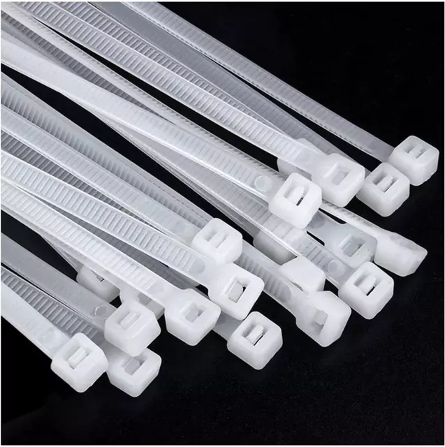 50 Pcs Extra Large Long Zip Ties Heavy Duty Cable White for Outdoor Use 24 Inch
