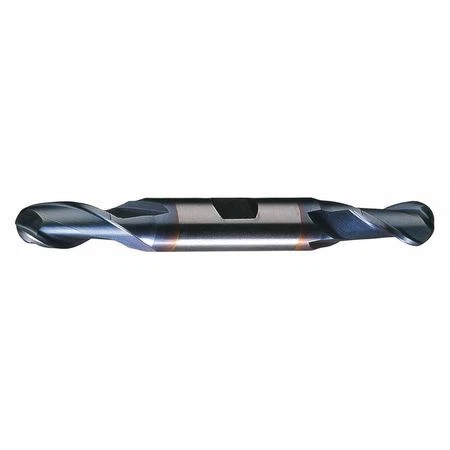 CLEVELAND C39172 2-Flute HSS Ball Nose Double End Mill Cleveland HD-2B-TC TiCN