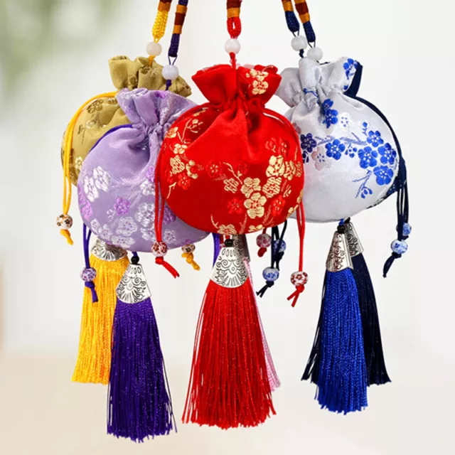 Chinese Style Drawstring Jewelry Pouch Bag Coin Purse Gift Candy Bag