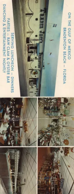 Trader Jack's Unposted Postcard Bradenton Beach Florida Gulf of Mexico