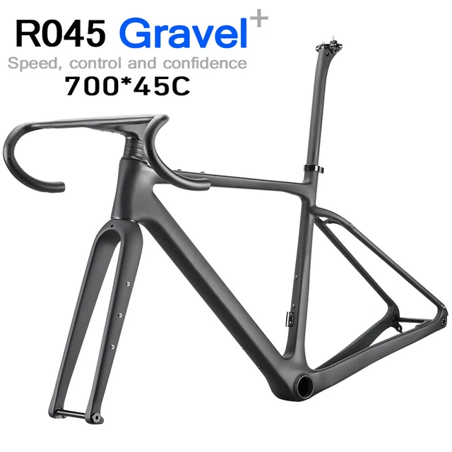 AIRWOLF T1100 GRAVEL Carbon Fiber Bike Frame Road Bicycle Disc Brake