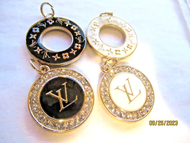 Gold Heart 15mm Zipper Pull 1PC Replacement Designer Button Louis Vuitton  Charm