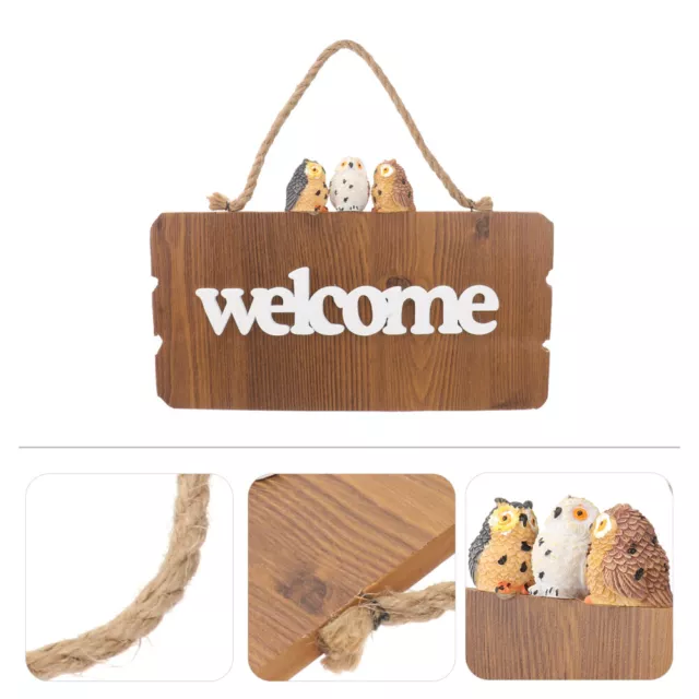 European Style Indicator Tag Bar Welcome Wooden Tags Metal Home Decor Household