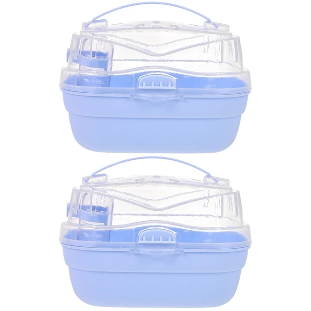 2 Count Small Animals Carrier Hamster Cage Travel Tote Bags Golden Bear