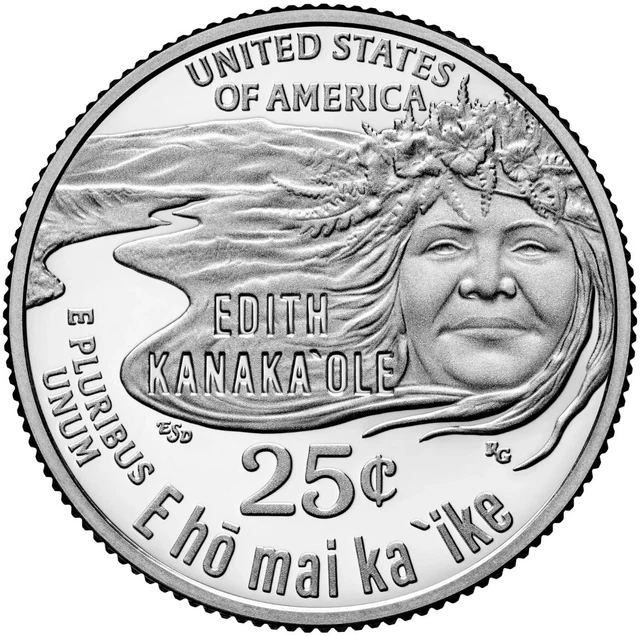 2023S EDITH KANAKA'OLE Ultra Cameo 99.9 Silver Proof American Women