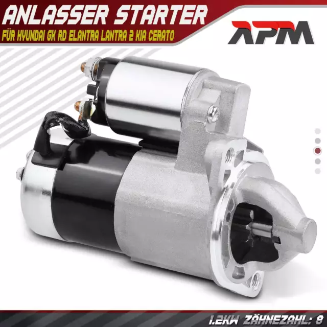 Anlasser Automatik Starter 1,2 KW für Hyundai GK Elantra XD Lantra 2 KIA Cerato