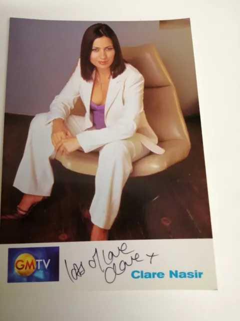 Clare Nasir - GMTV Presenter Hand Signed Photo 6x4