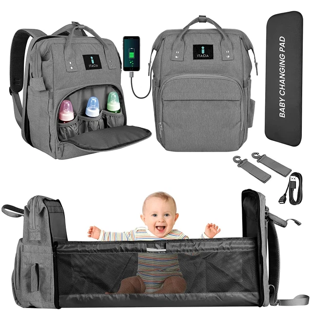 3 In 1 Premium Diaper Bag Backpack with Changing Station for Baby Boy or Girl