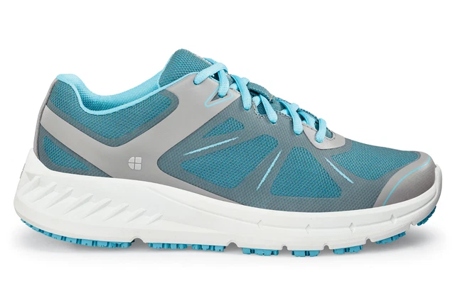 Shoes for Crews Ladies Lace-Up Vitality II 24759 Vegan Kitchen Blue Grey