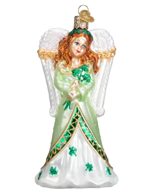 Old World Christmas | Irish Angel Ornament ✪New✪ 10218 Rare Merck Luck Patricks