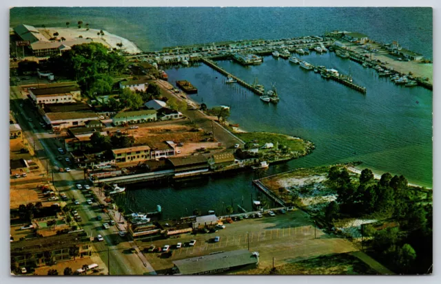 Panama City Florida~Smith's Yacht Basin-St Andrew's Marina Aerial View~1950s PC