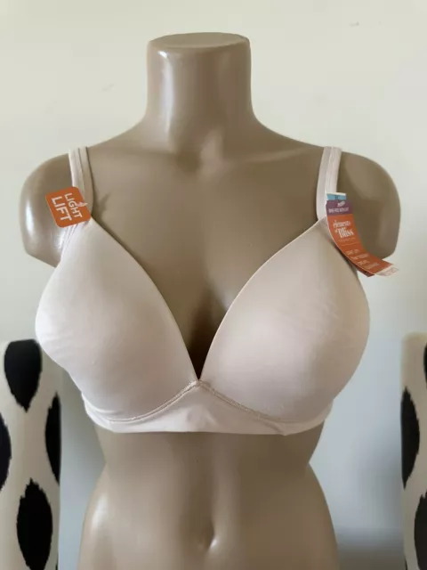 WARNERS Bra Elements of Bliss Light Lift Wire Free Lined 3 PACK $114 NWT  36C