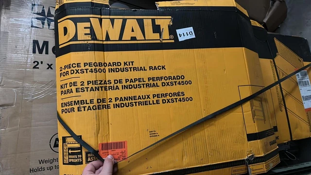DEWALT 18 in. H x 44 in. W Black Steel Pegboard (2-Pack)