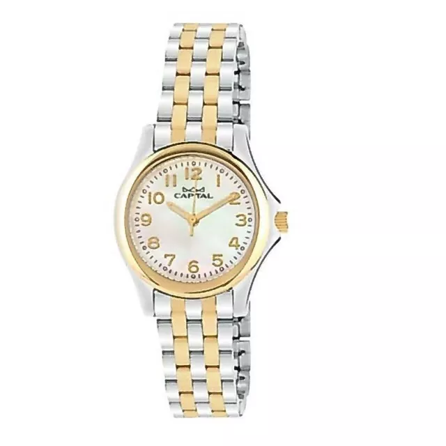 Elegante orologio donna CAPITAL, movimento Miyota quarzo, quadrante madreperla