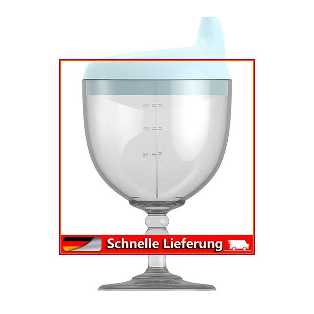 Cáliz bebé, sin derramar, taza de pico de pato, copa de vino para fiesta de bebé