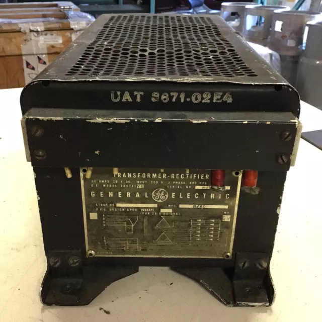 GE Aircraft Transformer/Rectifier Model 6RS7 41 (As Removed) Nostalgia/Art?