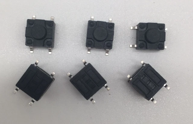 100 Micro-interrupteurs Bouton-poussoir Tactiles SPST (10 Valeurs X 10 Pièces)