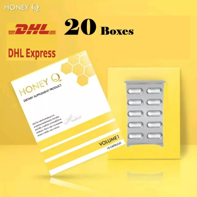 20 Honey Q Detox Suplemento Control de Peso Bloqueo de Quemaduras Vientre Break Q8