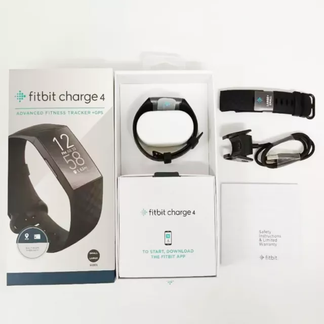 NEW Fitbit Charge 4 Activity Tracker FB417BKBK GPS Heart Rate -Black/Purple S&L 3