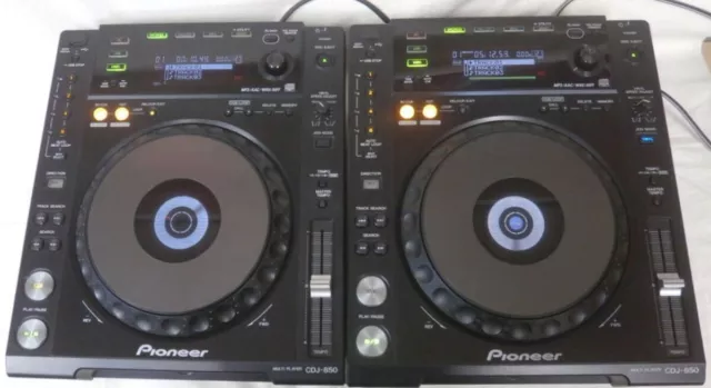 Pair 2x Pioneer CDJ-850 Professional DJ Player Digital Turntable CDJ850 Black JP