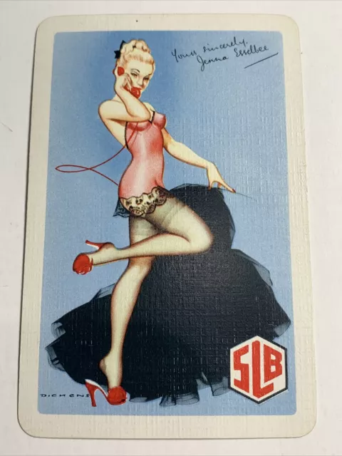 South London Brewery Beer Pin Up Single Playing Swap Card Advertising