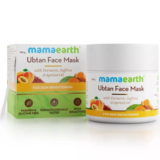 MAMAEARTH Ubtan Face Mask for Skin Brightening and Tan Removal 100g *NEW*