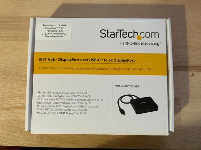 StarTech USB-C to 3x DisplayPort Adapter(MSTCDP123DP) - neu!