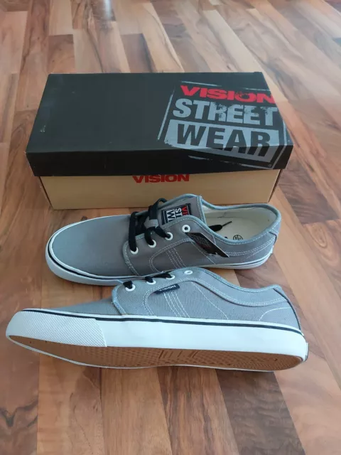 VISION Street Wear Optic 13 grau Skateboard Schuhe Größe 44,5 (11) NEU