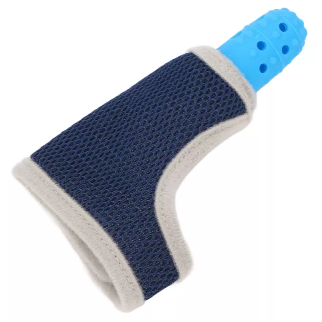 (Blue)Thumb Sucking Stop For Kids Baby Finger Guard Adjustable Thumb Guard For