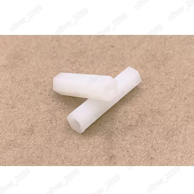 M2 M3 M4 Female-Female White Nylon Hex Column Standoff Support Spacer Pillar