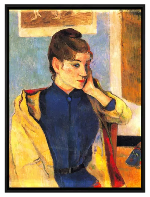 Paul Gauguin - Portrait von Madeleine Bernard, Schattenfugenrahmen