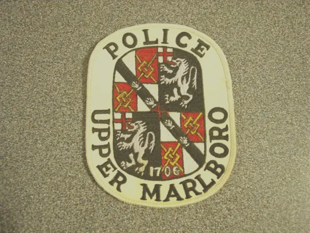 RARE Upper Marlboro Maryland MD Police Patch Prince Georges CTY Washington DC