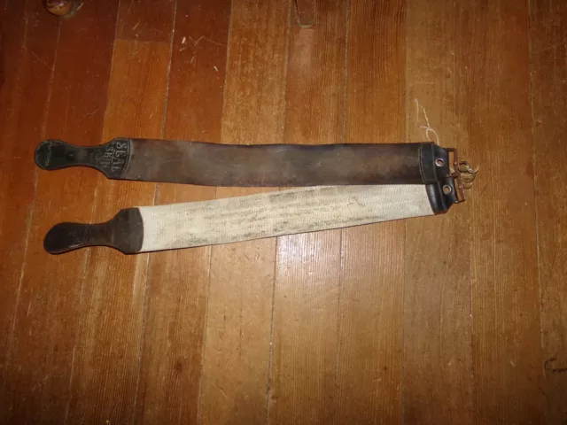 Vintage Antique Glawood #112 Razor Sharpening Strop/Strap
