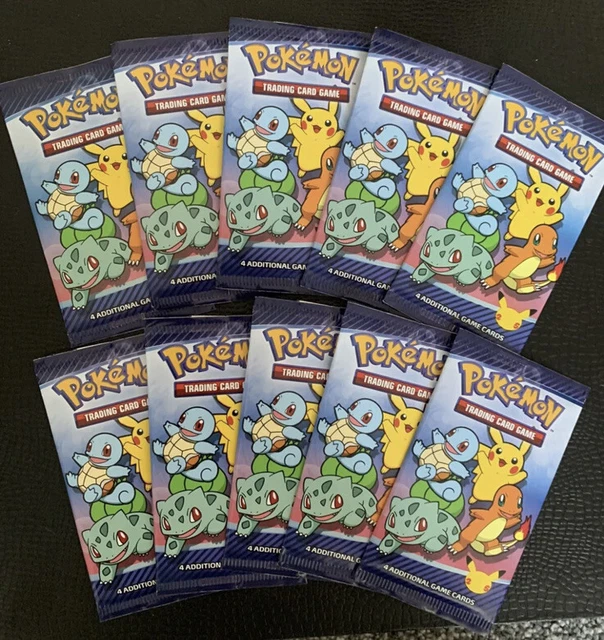 Pokmon 25th Anniversary McDonald's Promo Sealed Booster Card Pikachu & More Pokmon 25th Anniversary McDonald's Promo Sealed Booster Card Pikachu & More
