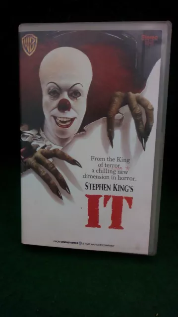 Not For Sale Or Rental Uncertificated Stephen Kings `It` Big Box Vhs Video-Rare