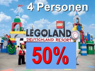 GUTSCHEIN 2 PERSONEN 50 Legoland Deutschland Günzburg oder Billund
