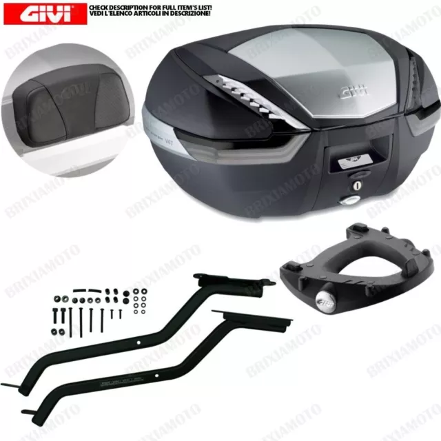 Set GIVI Frame + Bauletto V47NT Back Yamaha majesty 400 (09 > 14)