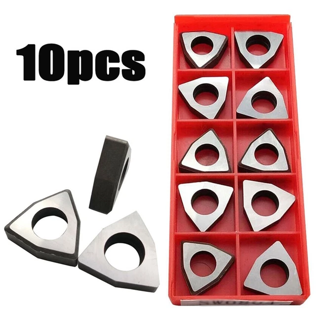 Inserts Carbure WNMG080408 Pour Tour - Lot De 10 - Pour ébauche, Finition Et Usinage