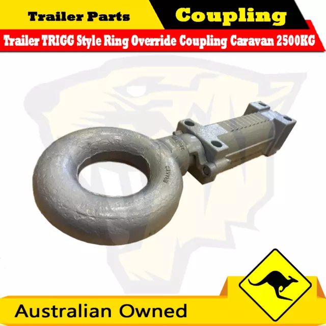 Trailer TRIGG Style Ring Override Coupling Caravan 2500KG Hitch Pintle Hook CTA