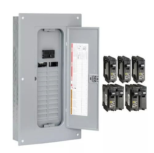 100-Amp 24-Space 48-Circuit Indoor Main Breaker Plug-On Neutral Load Center